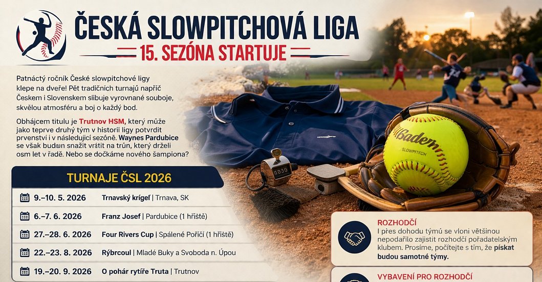 Odstartovaly i Slowpitchové soutěže ...